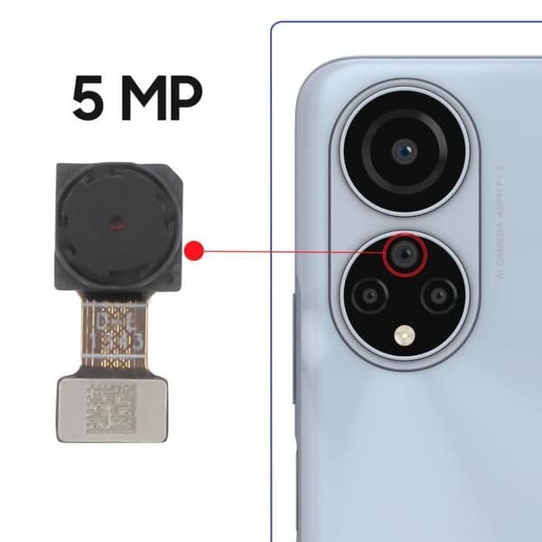 5 MP ultravidvinkelkamera - AVIZAR - Honor X7 Black - Defekt sensorbyte - 100 % kompatibel