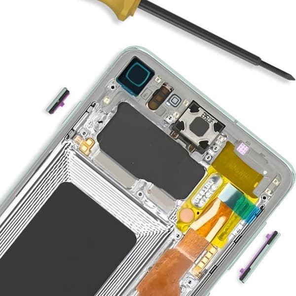 Ström- och volymknapp för Samsung Galaxy S10 och S10 Plus ljusgrön