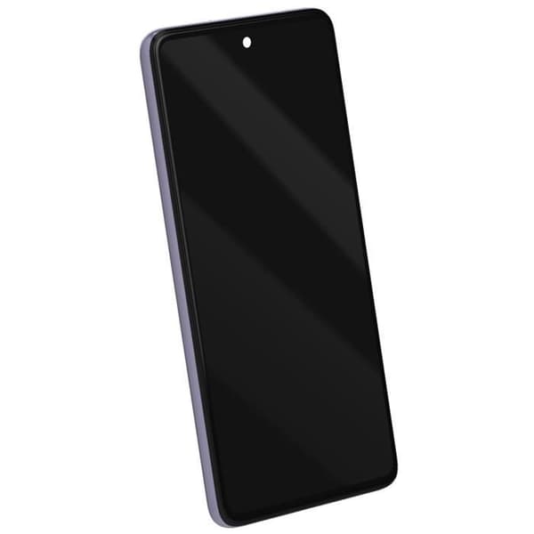 Komplett OLED-skärmblock för Samsung Galaxy A52s Touch Glass-chassi Lila