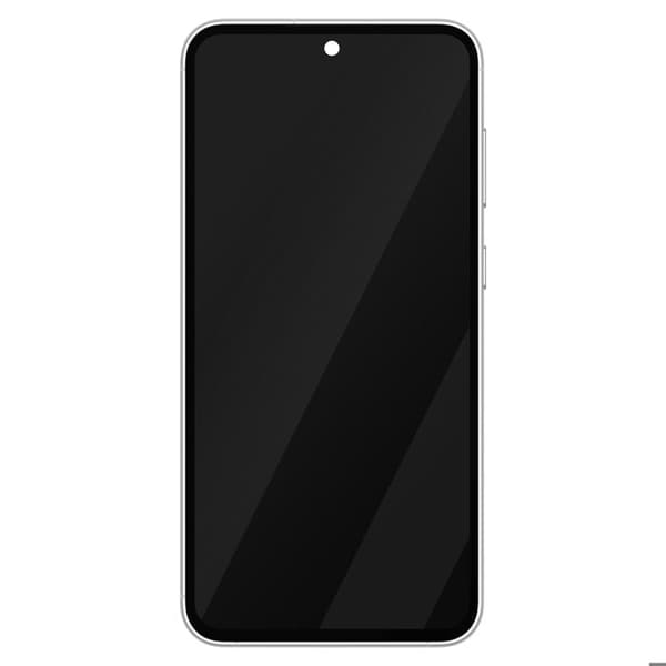 Komplett enhet för Galaxy S23 FE LCD + pekskärm + officiellt Samsung vitt chassi
