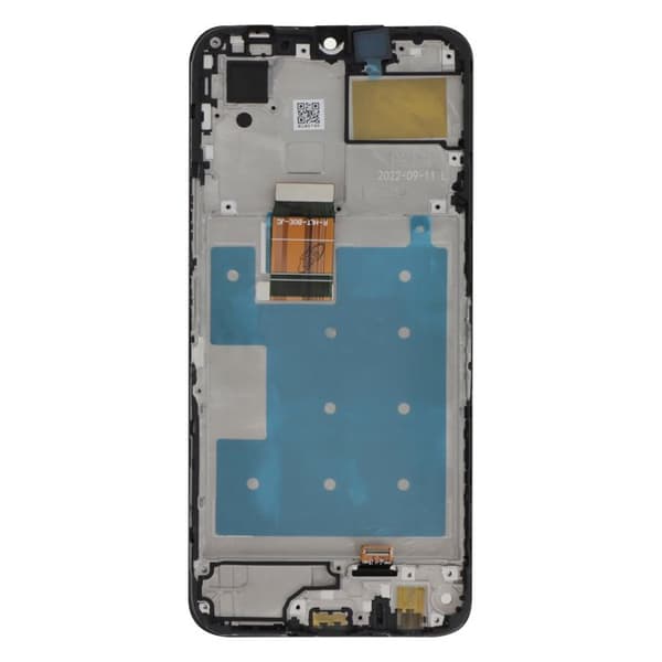 LCD-skärm + pekglas för Honor 70 Lite, X7 och X6 med svart ram