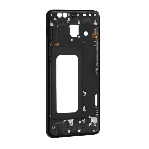 Centralchassi för Samsung Galaxy A8 2018 - AVIZAR - Svart Ersättningsdel