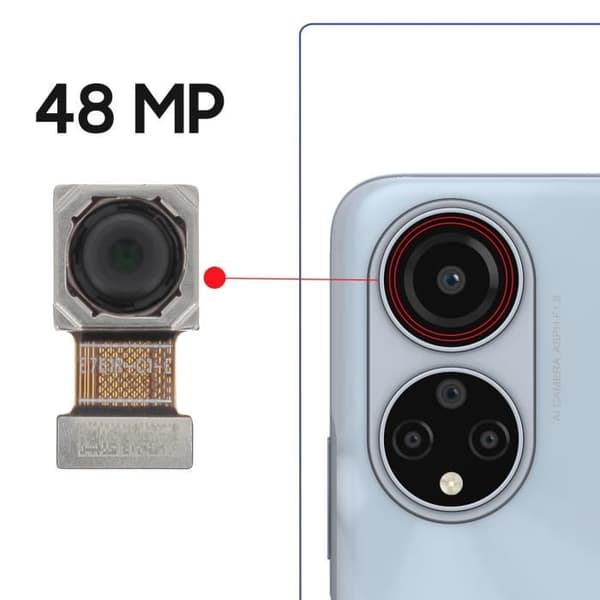 Huvudkamera bak för Honor X7 48MP Svart