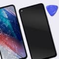 Miniatyrbild 4 av 4: Komplett block för Oppo Find X3 Lite OLED-skärm och svart pekglas