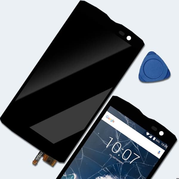IPS LCD-skärm för Crosscall Action X3 + svart pekglas