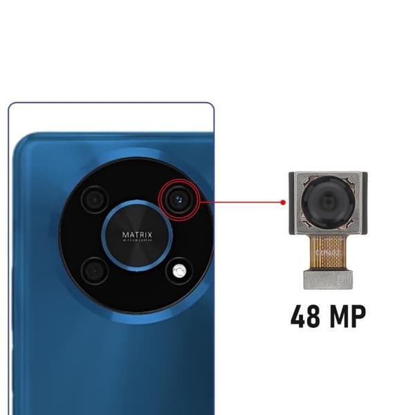 Huvudkamera bak - AVIZAR - Honor Magic 4 Lite 5G - 48MP - Svart
