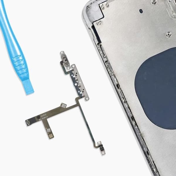 Volymknappskabel för iPhone X Svart