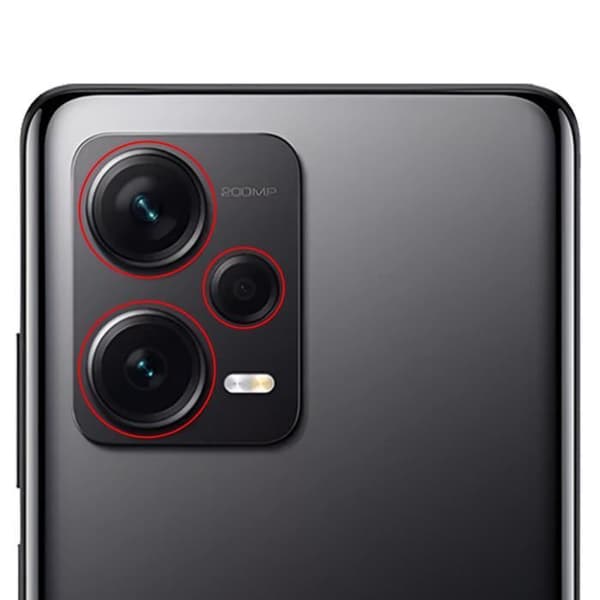Bakre kameraobjektiv för Xiaomi Redmi Note 12 Pro Plus 5G Svart