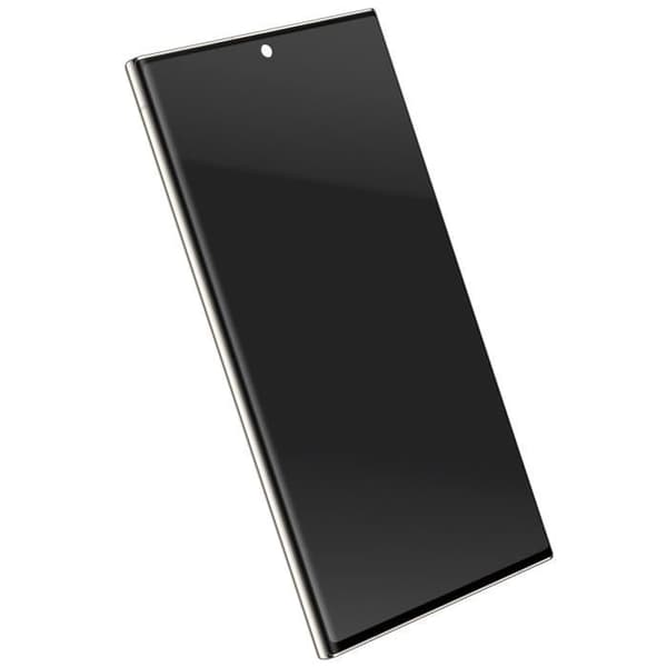 Display Soft OLED för Samsung S23 Ultra - AVIZAR - Fingerglas - Beige Chassi - Flexibelt Glas