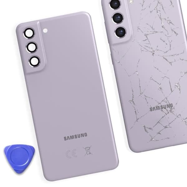 Ersättningsbakruta - AVIZAR - Samsung Galaxy S21 FE Lavendel - Lila - Vikt: 0 g