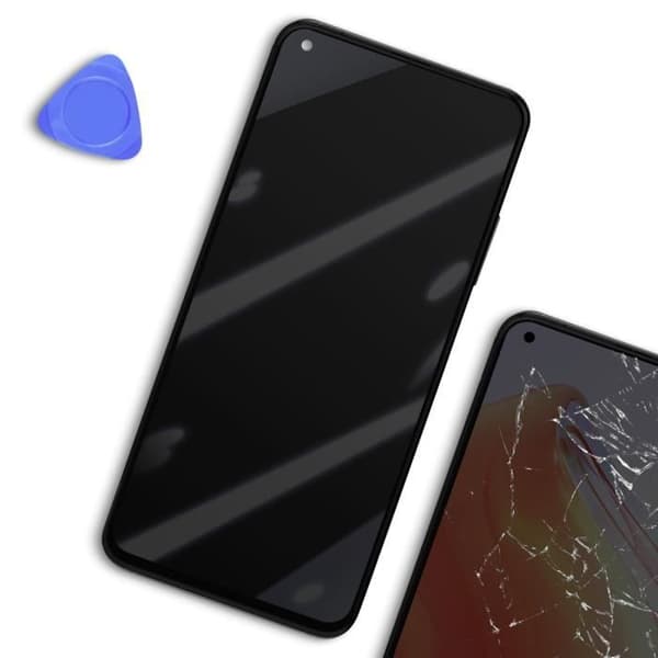 LCD-skärm + pekskärm + chassi för Xiaomi Mi 10T/10T Pro - XIAOMI - Grå silver - Härdat glas