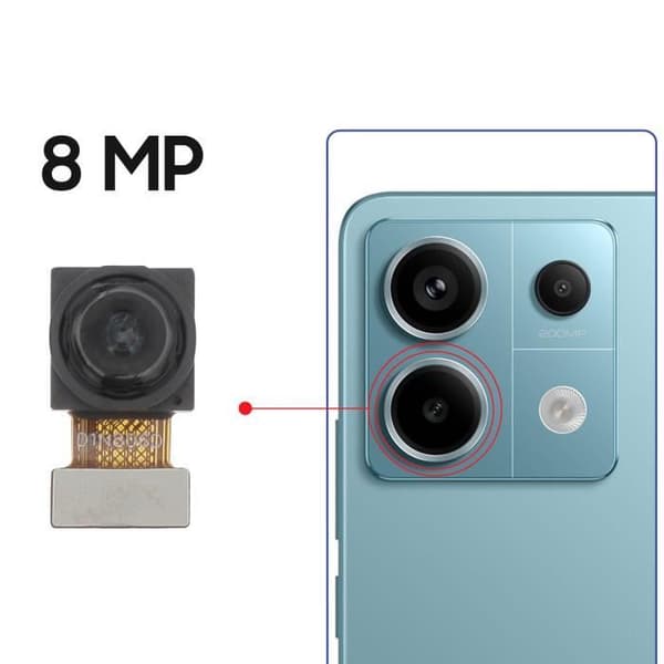 Ultravidvinkelkamera - AVIZAR - för Redmi Note 13 Pro och Note 13 Pro Plus Black