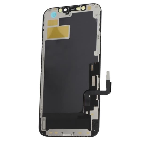Ersättning Hård OLED Skärm för iPhone 12 - AVIZAR - Svart - Härdat glas - Reparation av icke-fungerande skärm