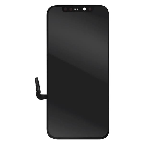 Ersättning Hård OLED Skärm för iPhone 12 - AVIZAR - Svart - Härdat glas - Reparation av icke-fungerande skärm
