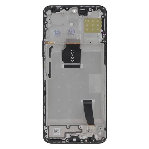 LCD-skärm + Touchglas för Honor X8a - AVIZAR - Svart - Härdat glas - Förmonterad på chassi - 5,5 tum