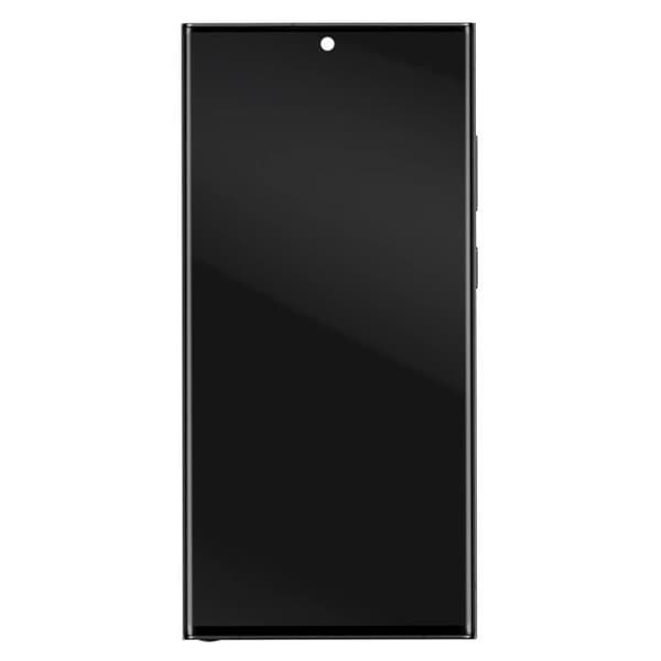 Komplett enhet för Samsung Galaxy S23 Ultra OLED-skärm och pekglas svart