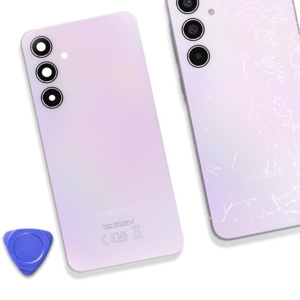 Bakruta till Samsung Galaxy A55 Original Service Pack Samsung Lavendel