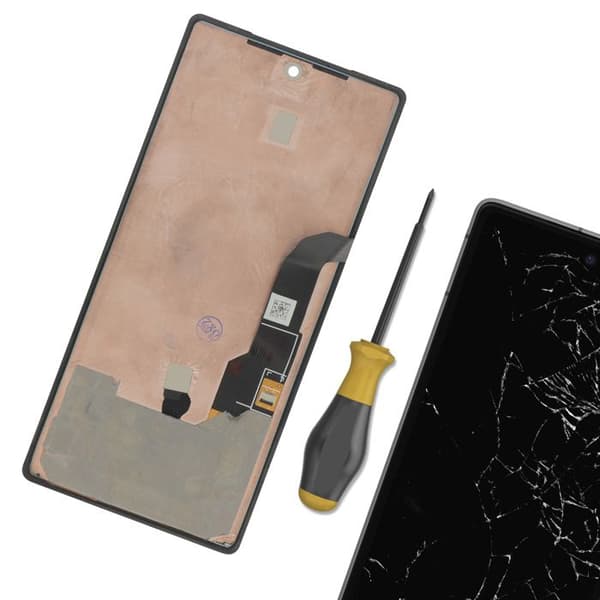 LCD-skärm och pekglas för Google Pixel 7a Relife Black