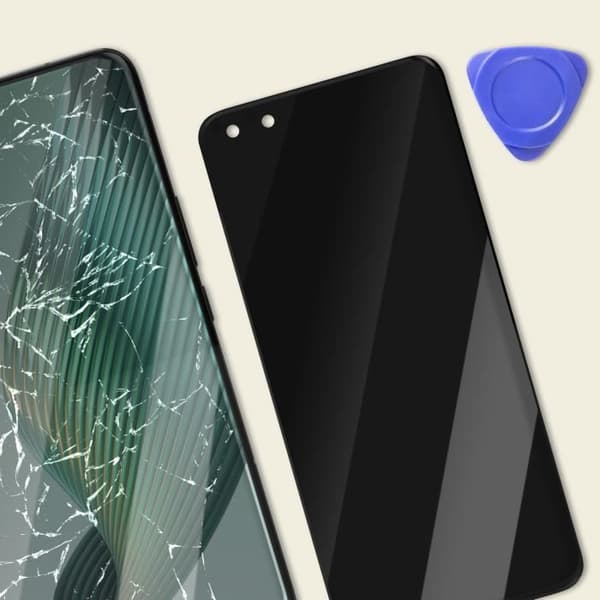 Komplett LCD-skärm för Honor Magic 5 Pro - RELIFE - Svart - Pekskärm - Chassi - Härdat glas