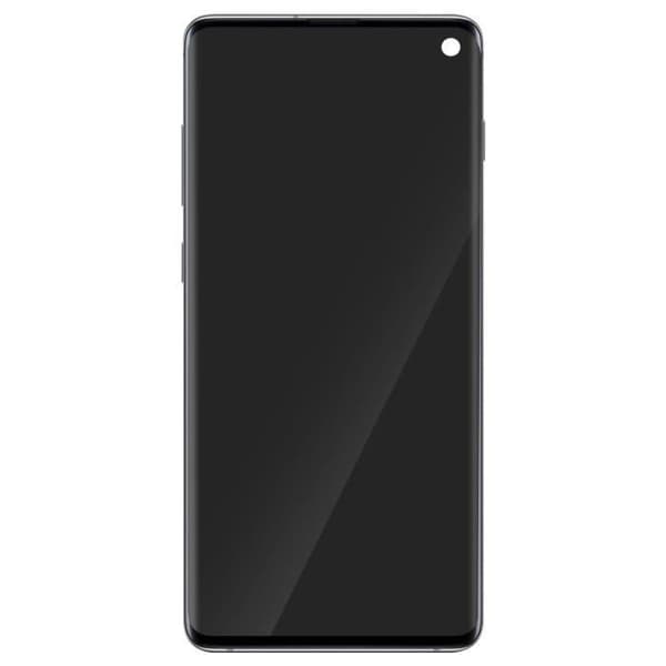 Komplett enhet för Samsung Galaxy S10 LCD + Touch Glass + Samsung Silver Chassi