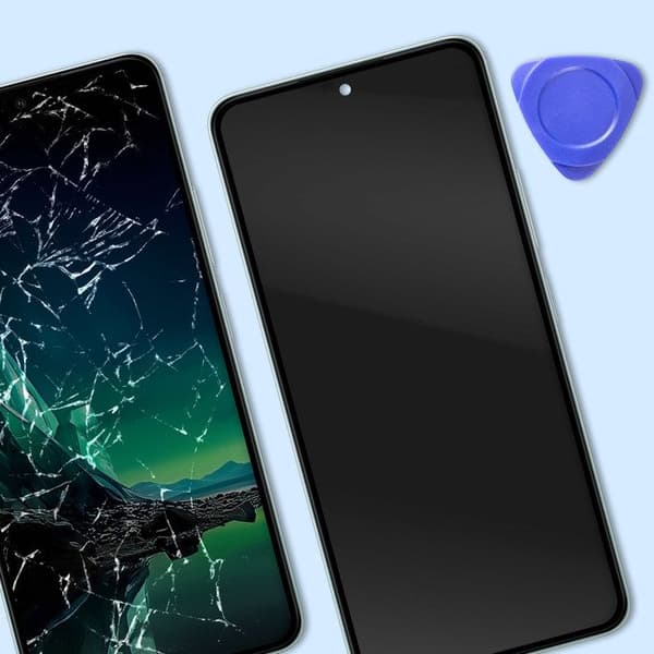 LCD-skärm + pekglas för Motorola Edge 40 Neo med Motorola ljusgrönt chassi