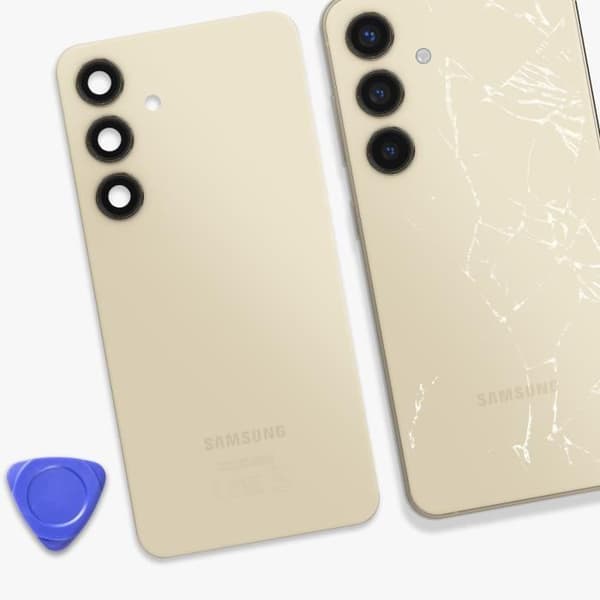 Original bakglas till Samsung Galaxy S24 Plus Samsung Beige