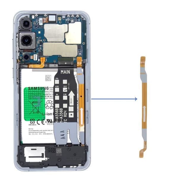 FRC Moderkort Anslutningskabel för Samsung Galaxy A55 Original Samsung Svart