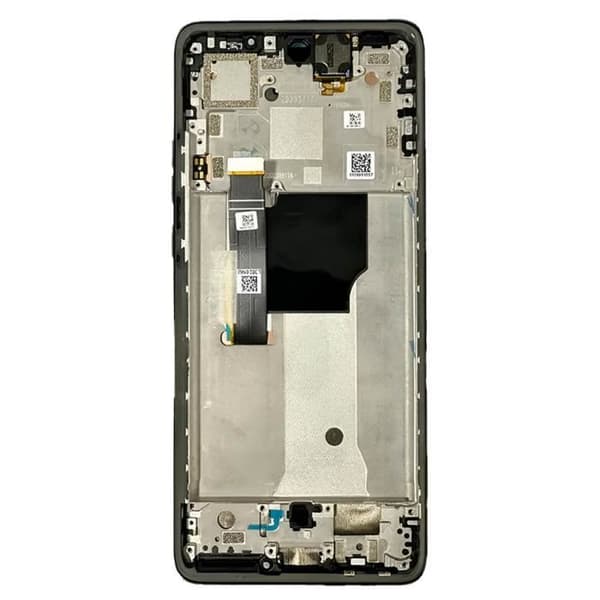 LCD-skärm + pekglas för Motorola Edge 40 Neo med svart Motorola-chassi