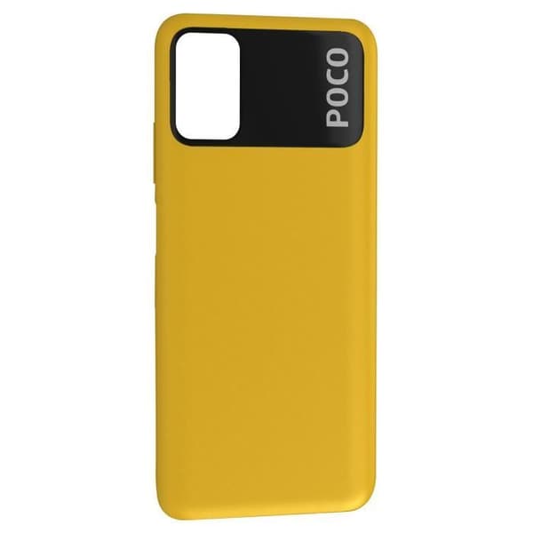 Bakruta - XIAOMI - Poco M3 - Gul - Originaldel - Integrerat lim