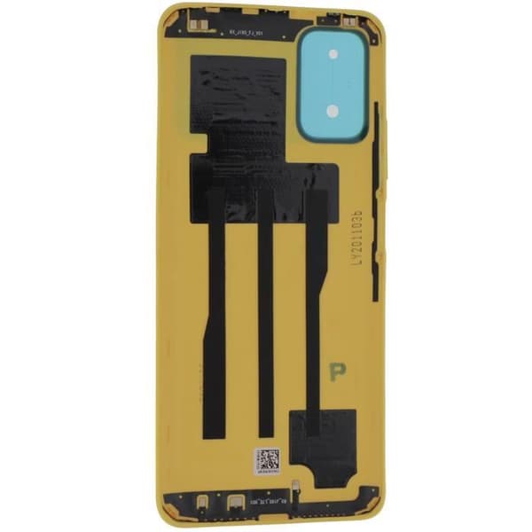 Bakruta - XIAOMI - Poco M3 - Gul - Originaldel - Integrerat lim