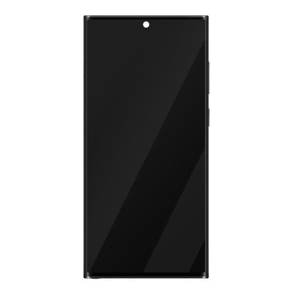 Komplett enhet för Samsung S22 Ultra LCD + Touch Glass + Samsung grått chassi