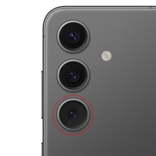 Telefotokameraobjektiv för Samsung Galaxy S24 Original Samsung Svart