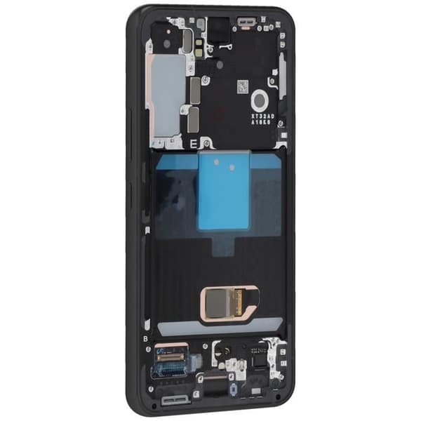 Komplett enhet för Samsung Galaxy S22 LCD + Touch Glass + Svart Samsung-chassi