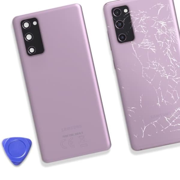 Bakruta till Samsung Galaxy S20 FE Original Service Pack Samsung Lavendel