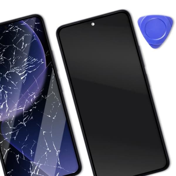 Komplett LCD-skärm för Xiaomi 13T - RELIFE - Svart - Touchscreen - Förmonterad Ram - Härdat Glas