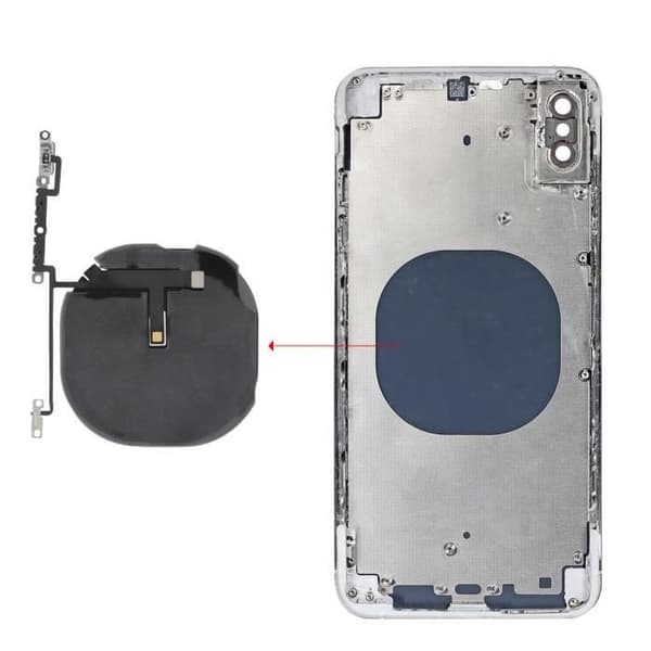 QI trådlös laddningsplatta för iPhone XS - RELIFE - Svart - Integrerad utbytesvolym