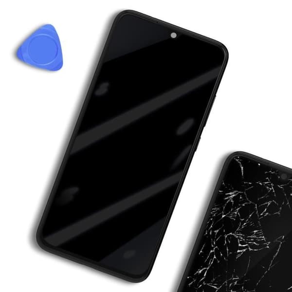 Skärm för Xiaomi Redmi A1 och A1 Plus LCD + Touch Glass + Xiaomi Black Chassis