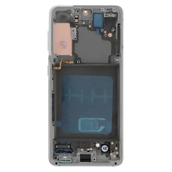 Full LCD Screen for Samsung Galaxy S21 - RELIFE - White - Touch Glass and Frame