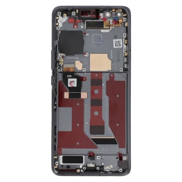 Komplett LCD-skärm för Honor Magic 4 Pro + Touch Glass och Black Relife-chassi