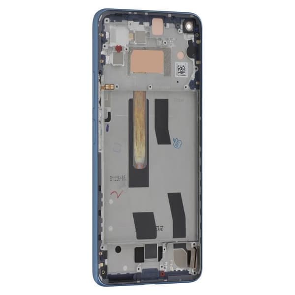 Skärm för Xiaomi 11 Lite 5G NE LCD + Touch Glass + Xiaomi blått chassi