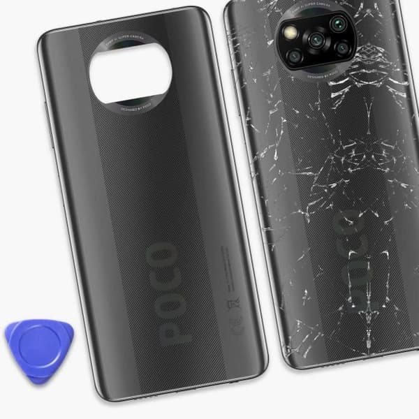 Bakruta för Xiaomi Poco X3 Original Service Pack Xiaomi mörkgrå