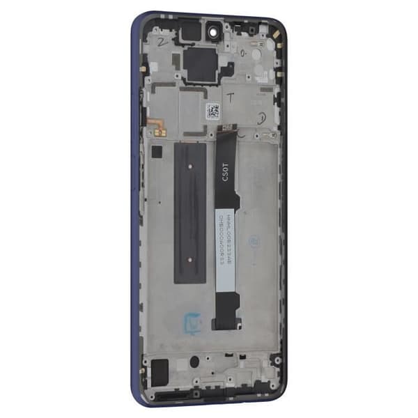 LCD-skärm + pekglas + Xiaomi Blue chassi för Xiaomi Mi 10T Lite 5G