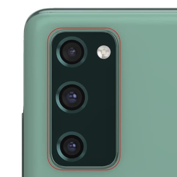 Bakre kameralins till Samsung Galaxy S20 FE Original Samsung Mörkgrön