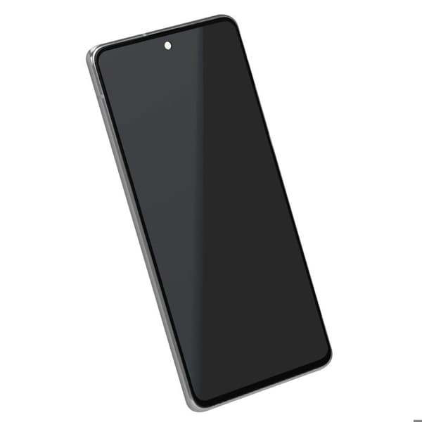 Komplett enhet för Samsung A51 5G LCD + pekskärm + Samsung vitt chassi
