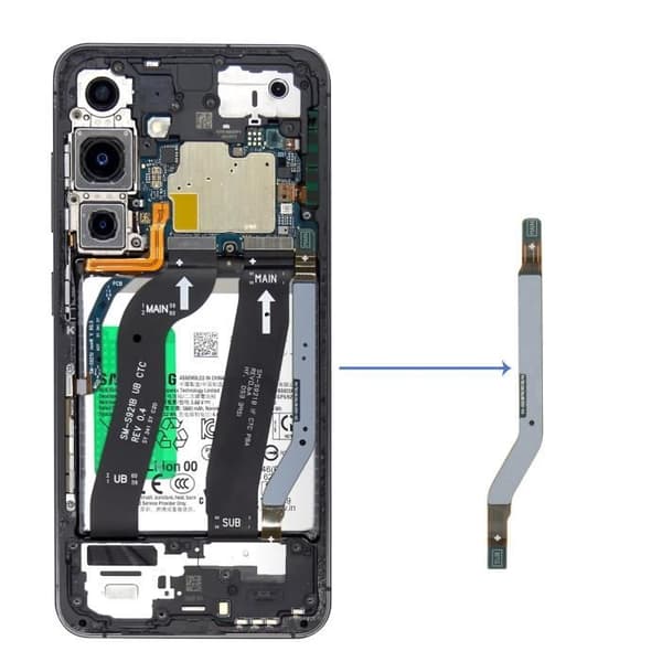 FRC Moderkort Nätverkskabel för Samsung Galaxy S24 Original Samsung Svart