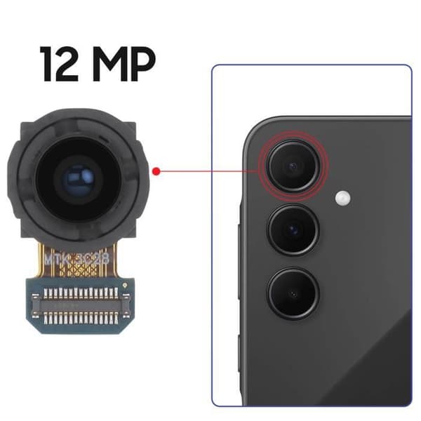 Vidvinkel bakre kamera för Samsung Galaxy S23 FE 12MP Relife Svart