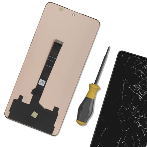 LCD-skärm och pekglas för Xiaomi Redmi Note 13 Pro Without Frame Relife Black