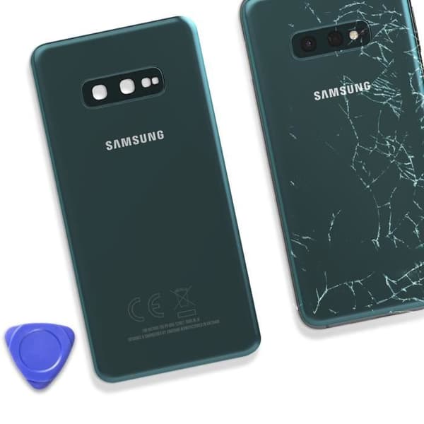 Bakre glas för Samsung Galaxy S10e Original Service Pack Samsung Dark Green