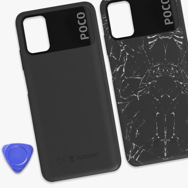 Bakruta till Xiaomi Poco M3 - XIAOMI - Svart - 100% Original - Service Pack