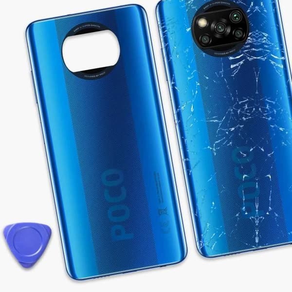 Bakruta - XIAOMI - Poco X3 - Blå - Identisk originaldel